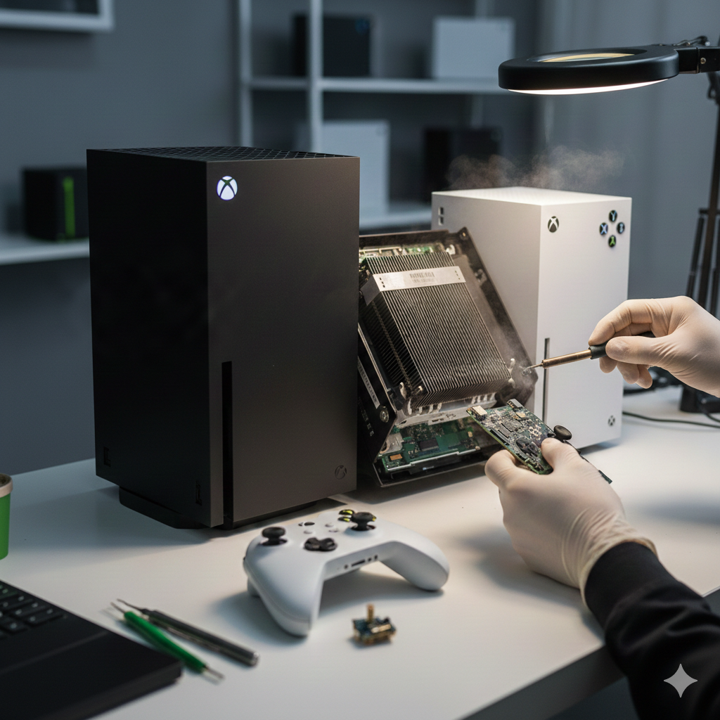 Ремонт Xbox Замена порта HDMI на материнской плате Xbox Series S